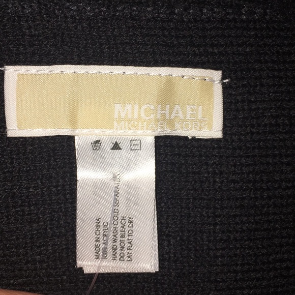 NWT Michael KORS Black/Gray Scarf Hat Set - Picture 5 of 6